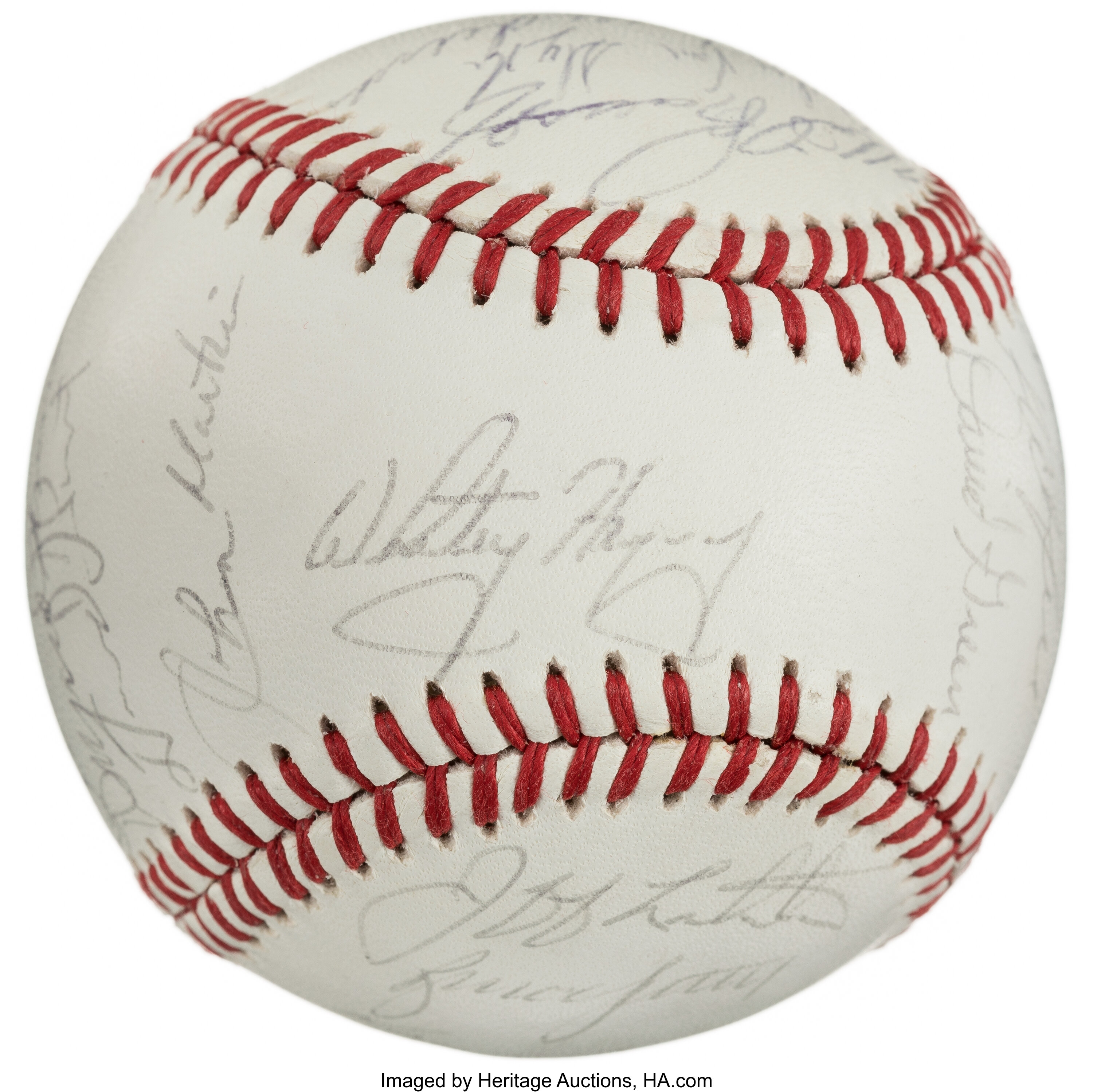 Andy Van Slyke autographed baseball card (St Louis Cardinals