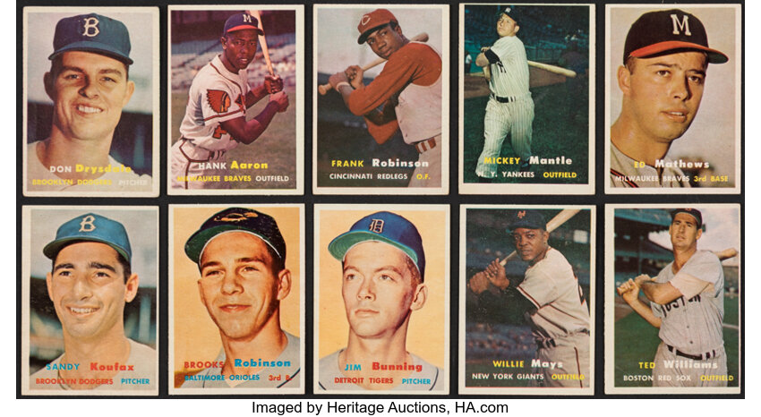 1957 Topps Baseball Complete Set (407).  Baseball Cards Sets