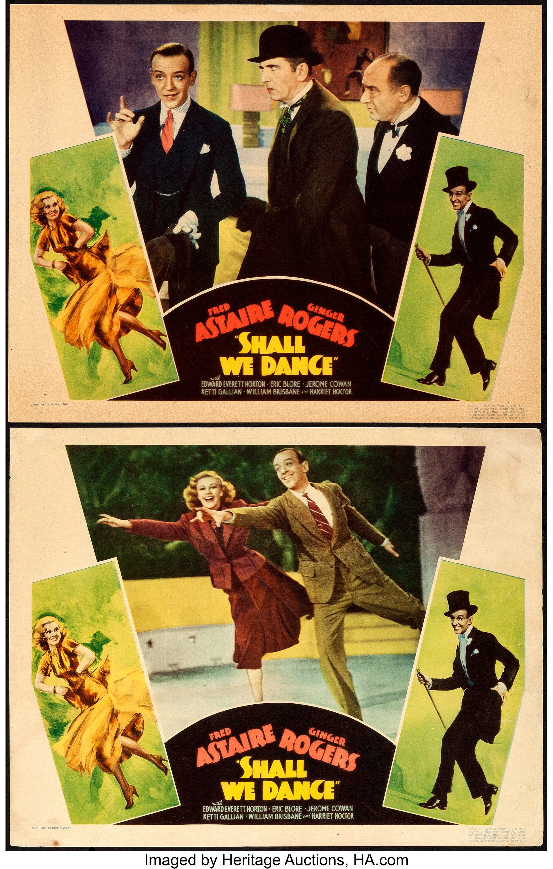 Shall We Dance Rko 1937 Fine Very Fine Lobby Cards 2 11 X Lot Heritage Auctions