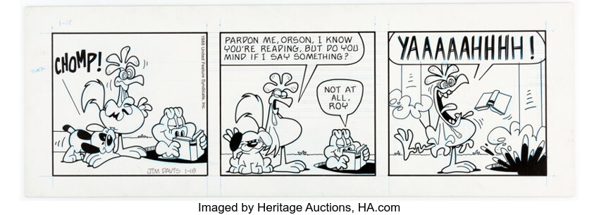 Jim Davis U S Acres Daily Comic Strip Original Art Dated 1 18 Lot Heritage Auctions