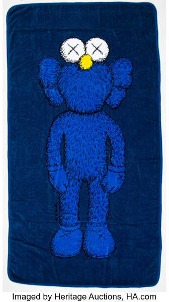 Kaws X Allrightsreserved Companion Beach Towel Navy Two