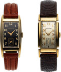 Two Rare Hamilton Wristwatches, Dickens and Yorktowne, 14K Yellow