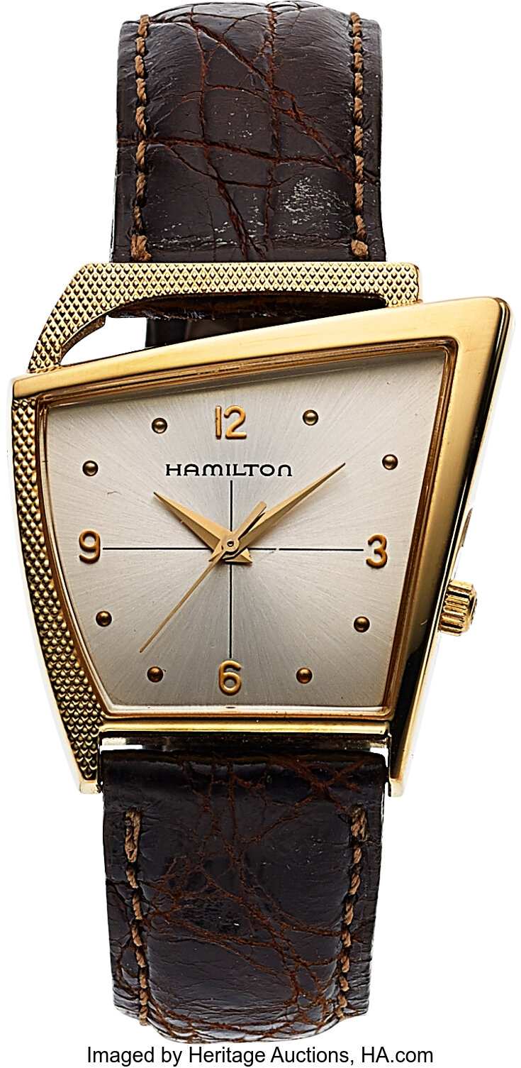 Hamilton, Flight II Reissue, Yellow Gold Electroplate, Quartz, Ref