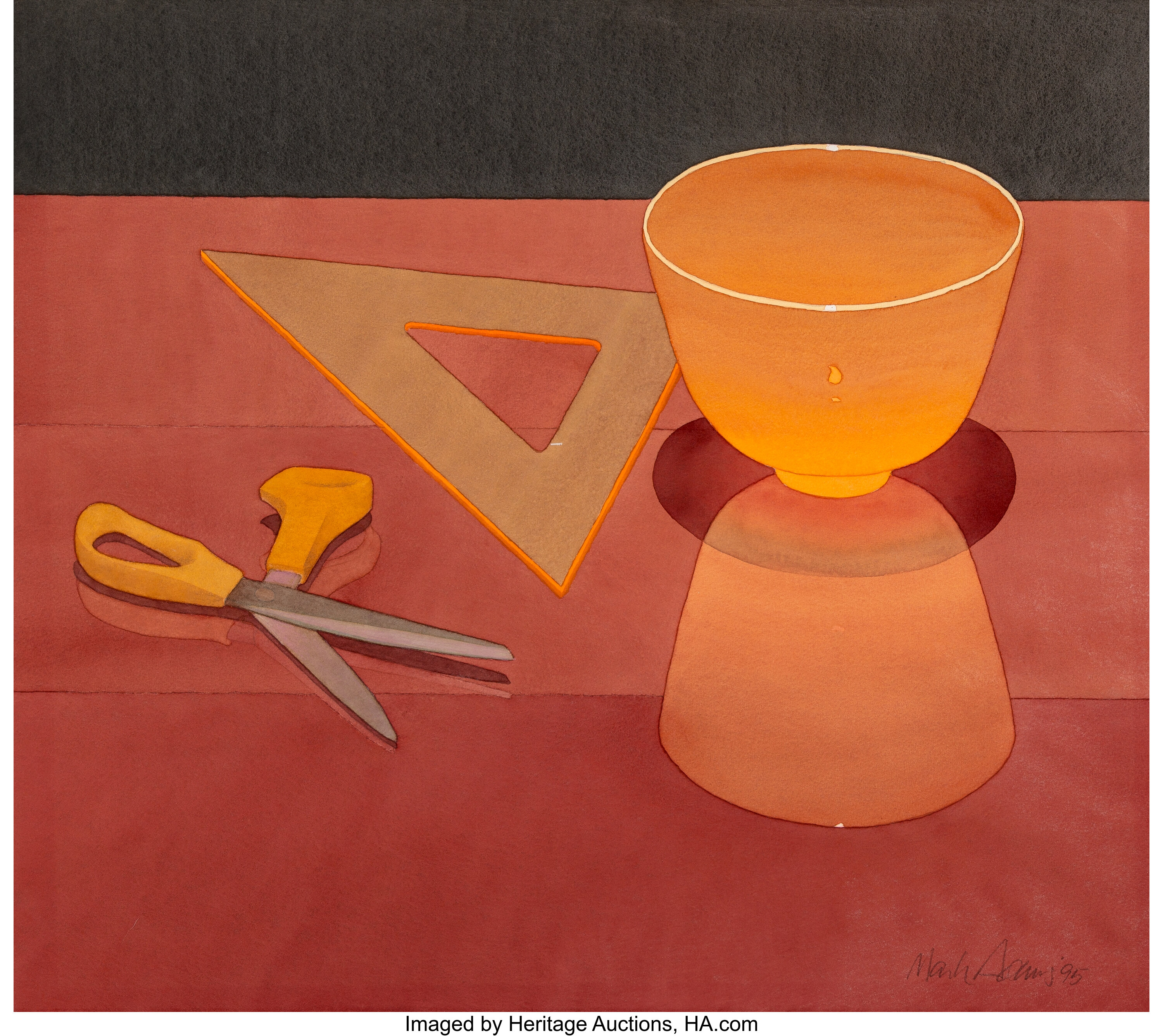 品揃え豊富で 1925-2006). (American, Adams Mark Orange 1995 bowl, Glass その他