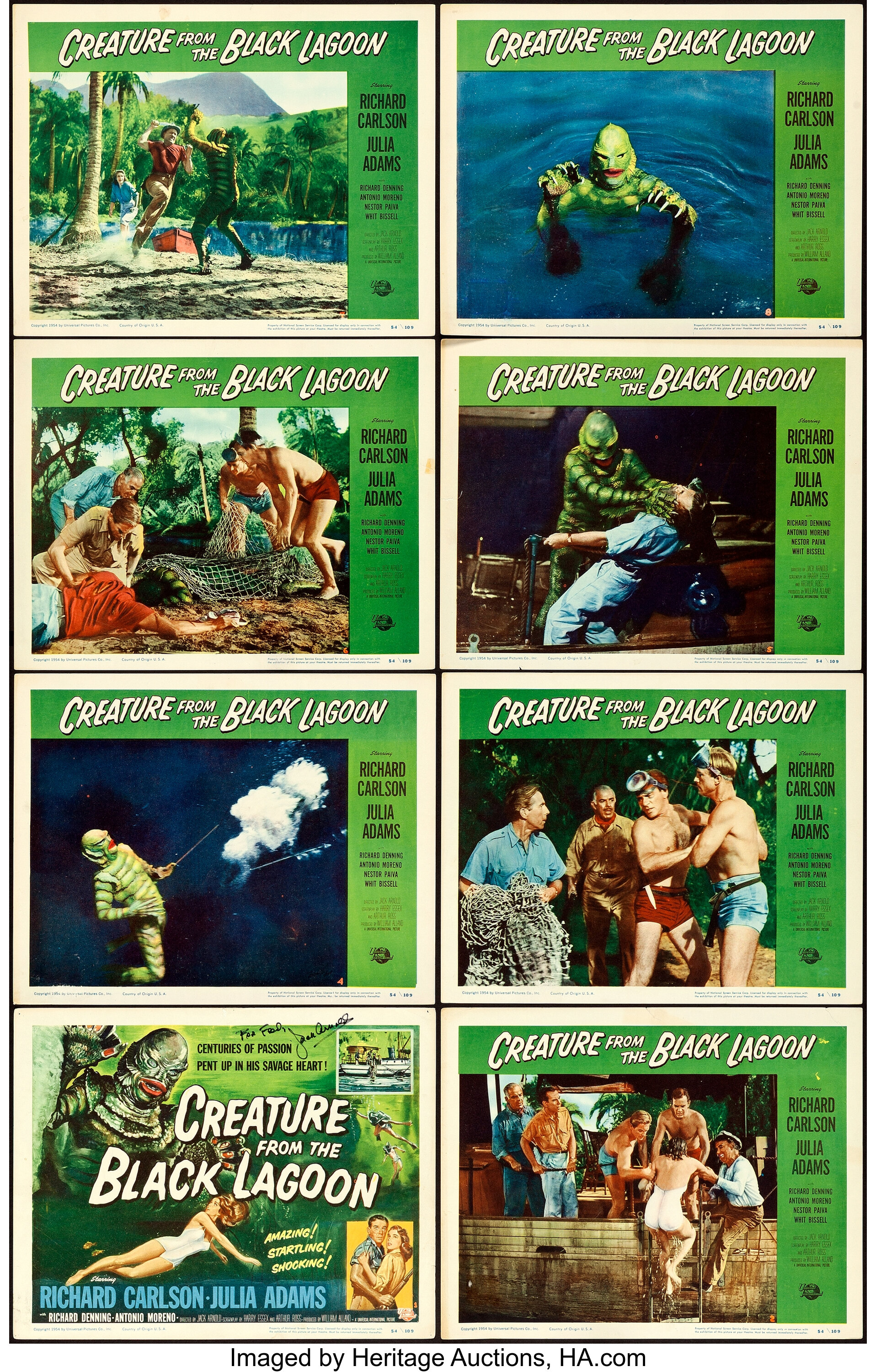 Julia Adams The Creature From The Black Lagoon 1954 Movie Trading Cards Cartes Non Sportives Jbel Annour Cartes Non Sportives A L Unite