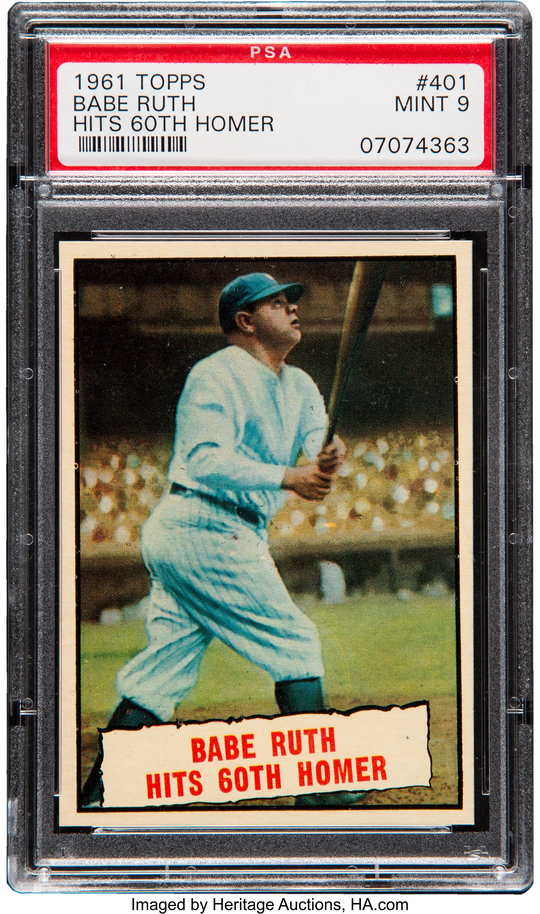 Babe Ruth rookie card sale hits a home run at auction