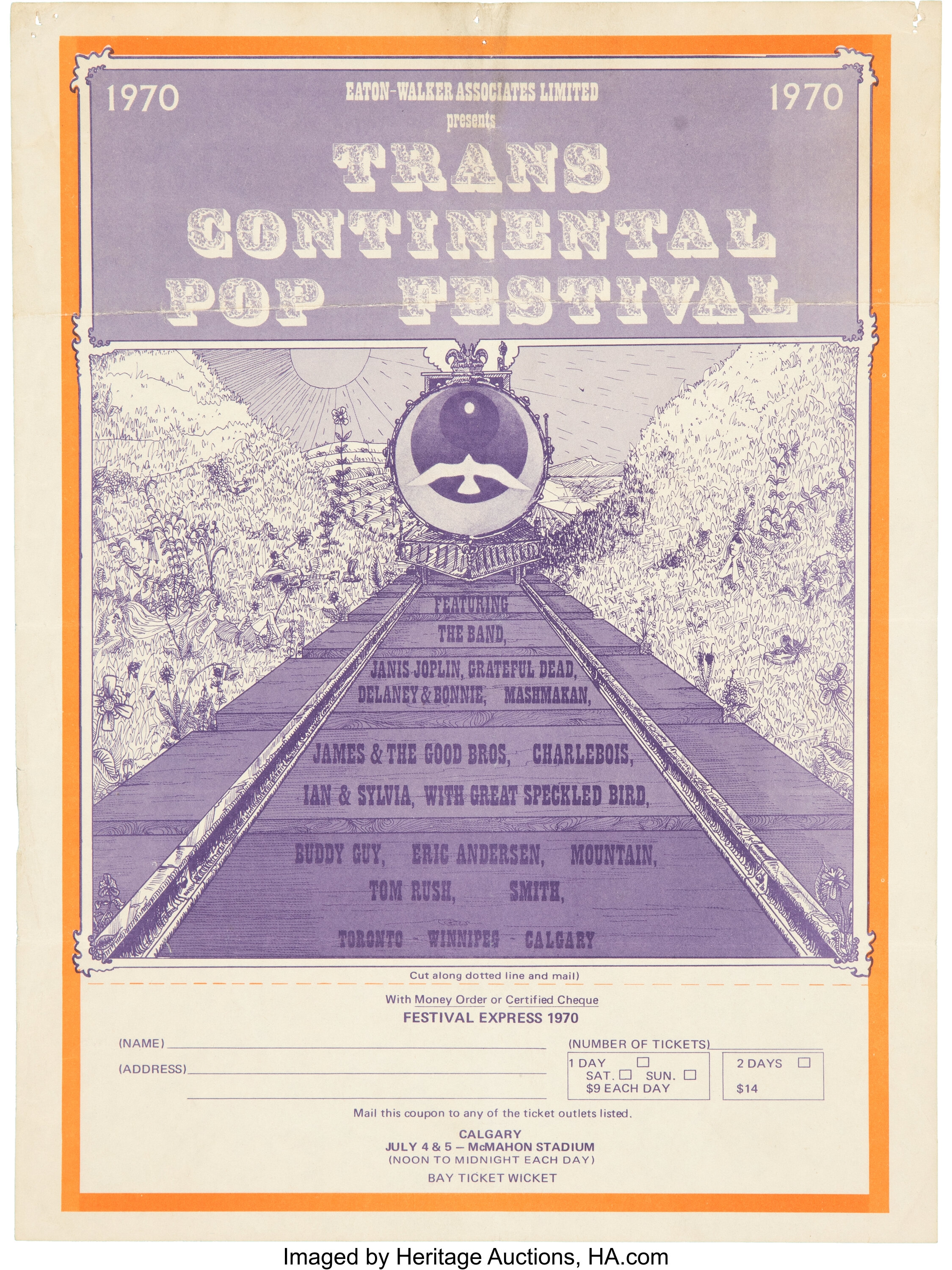 Grateful Dead / Janis Joplin / The Band 1970 Festival