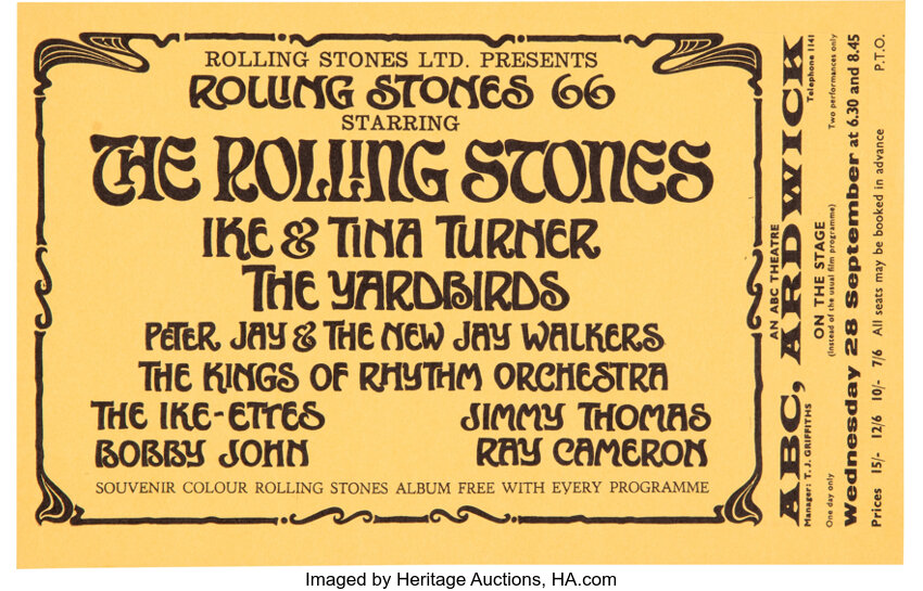 Rolling Stones / Yardbirds w/Jimmy Page & Jeff Beck 1966 U.K.