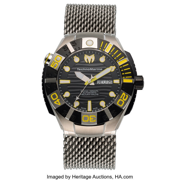 Technomarine men's black hot sale reef watch