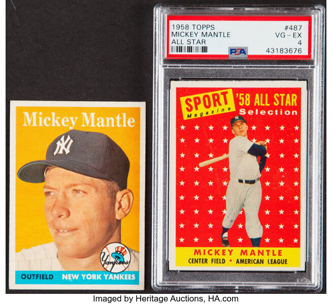 1958 Topps Mickey Mantle #150 SGC NM-MT+ 8.5. Baseball Cards
