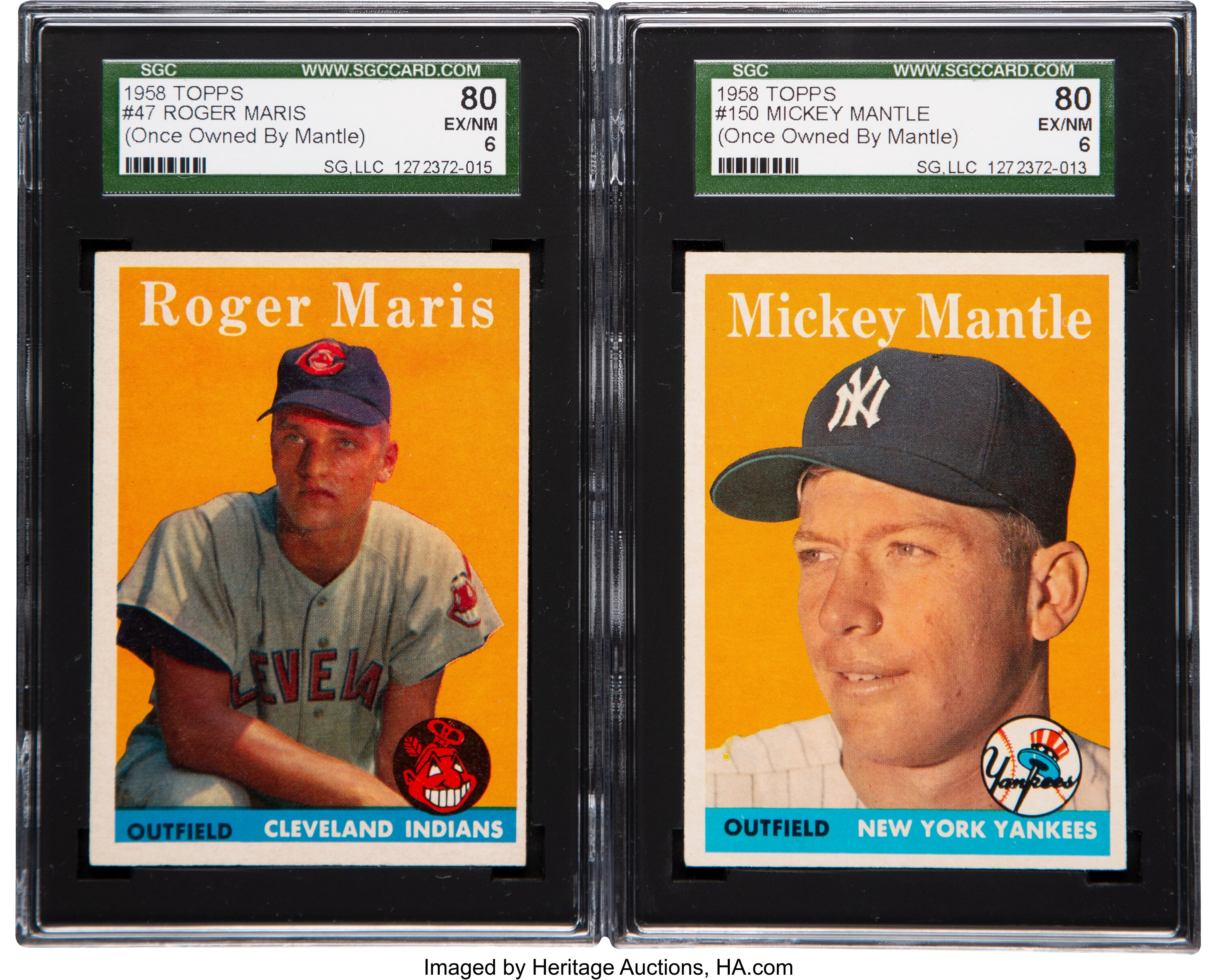 Roger Maris 1958 Topps #47 Cleveland Indians Rookie Card SGC EX+ 5.5 –  Sports Integrity