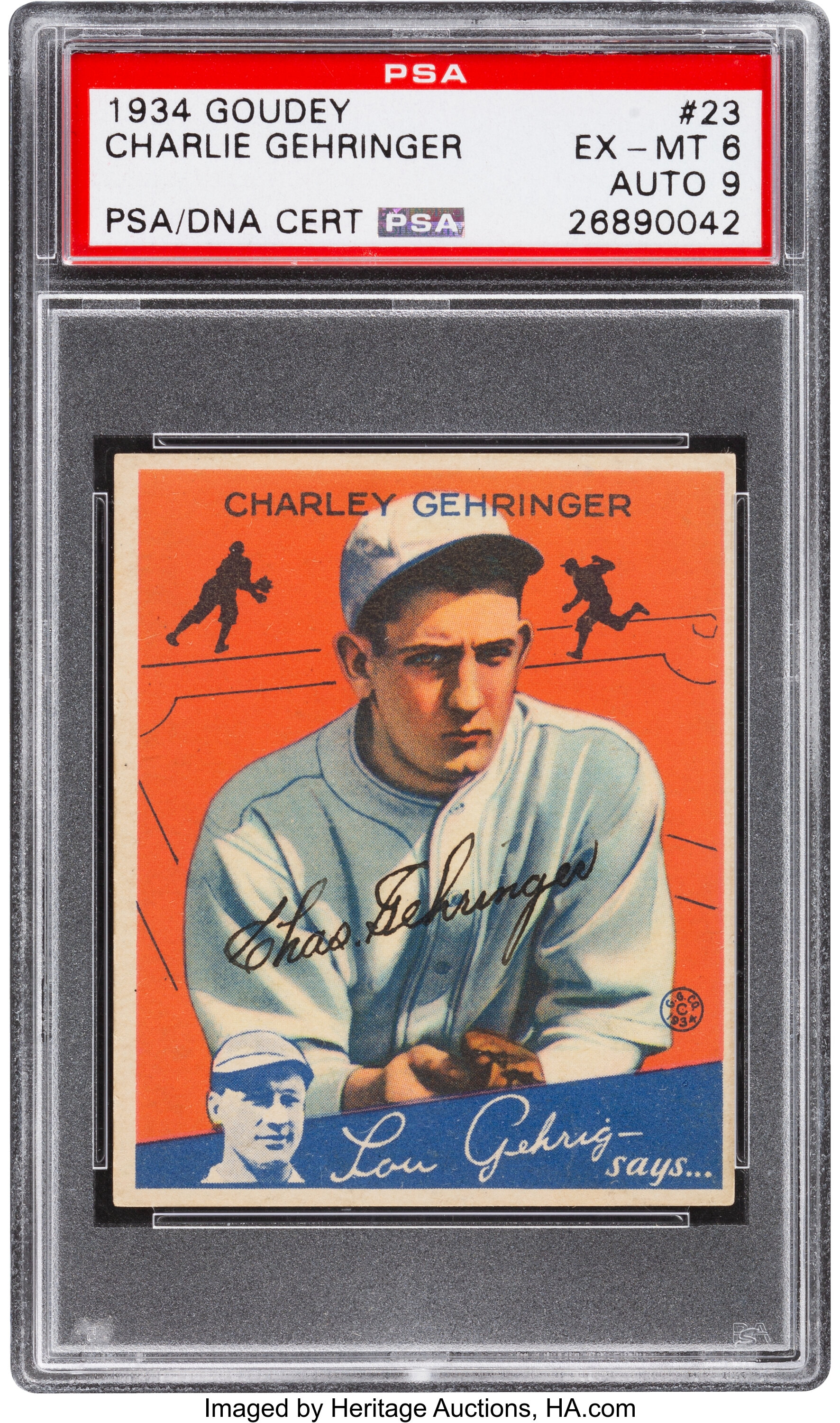 Charlie Gehringer - Autograph