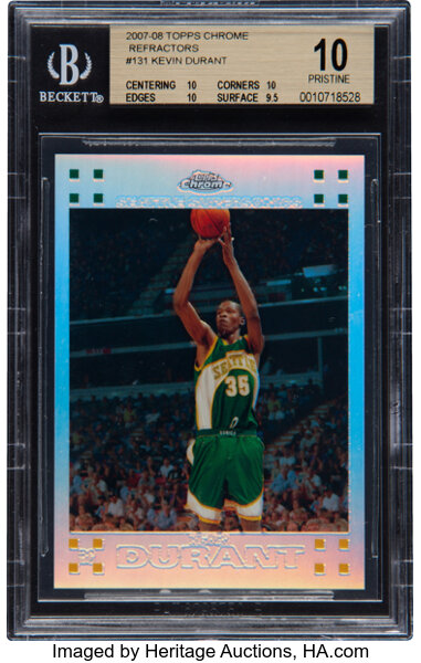 2007-08 Topps Chrome Kevin Durant RC Ref