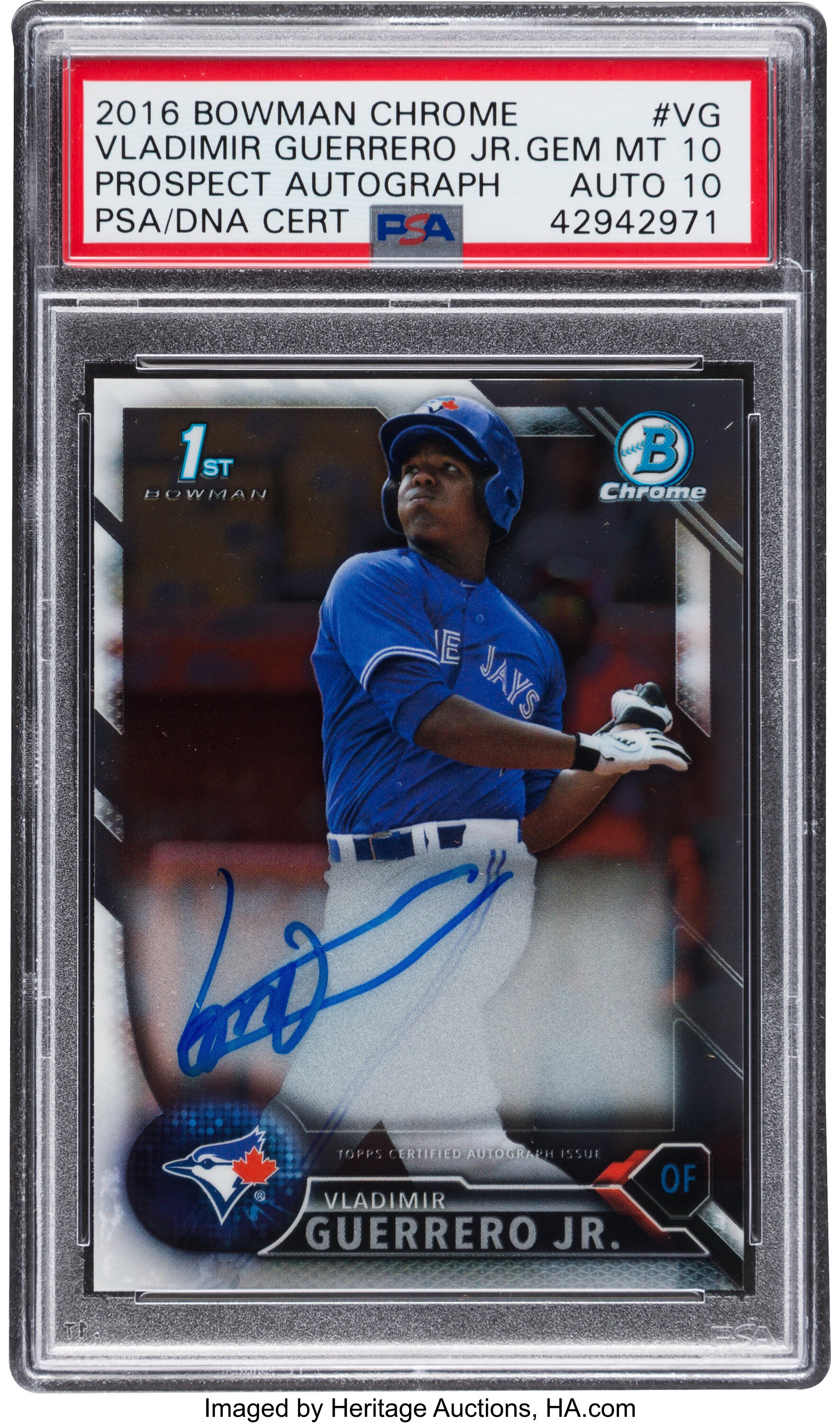 2016 Bowman Chrome Vladimir Guerrero Jr Prospect Autograph PSA Gem