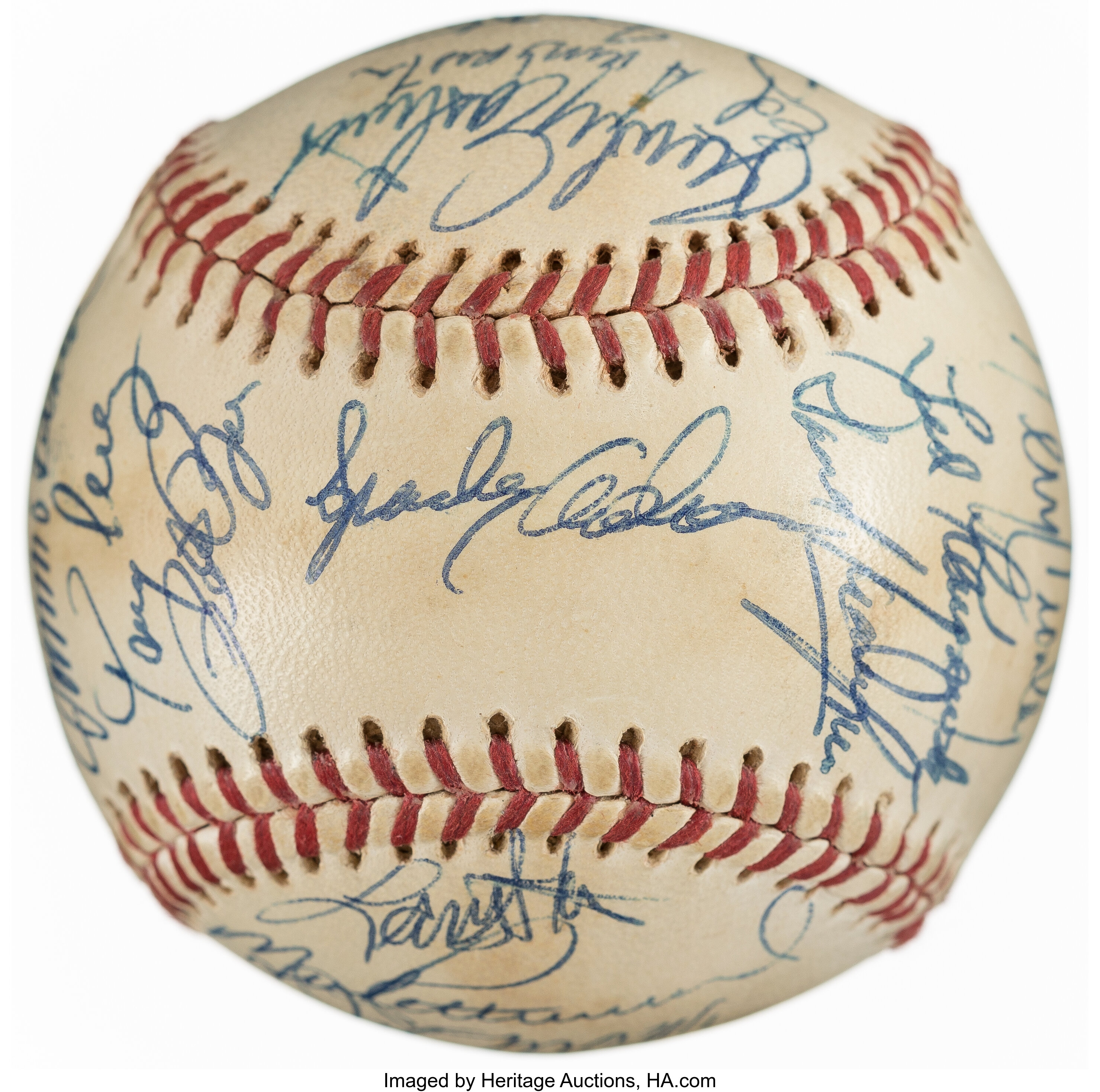 1975 Cincinnati Reds Team Signed Baseball - World Series Champions
