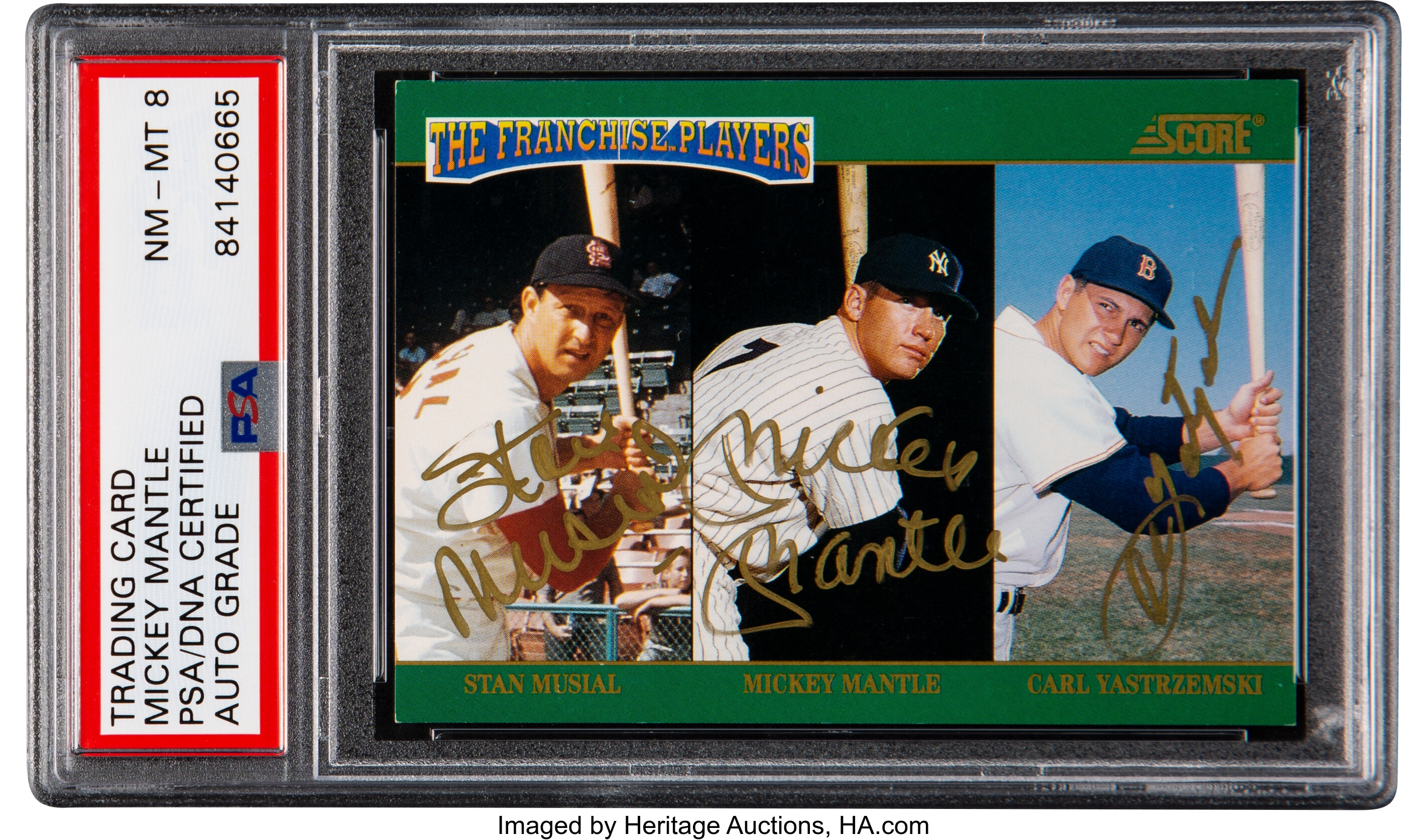 1992 Score Factory Insert #B16 - CARL YASTRZEMSKI The Triple Crown - PSA 9  Mint