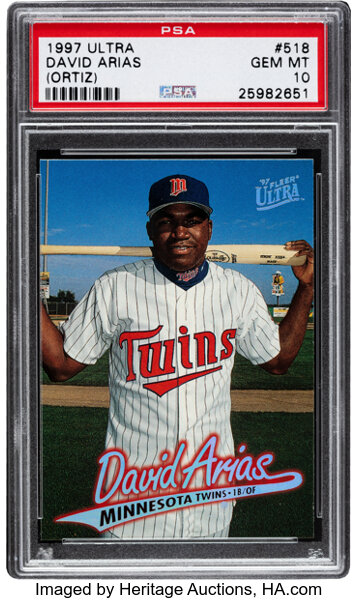 2017 Topps Heritage 1968 Topps 3D DO David Ortiz BGS 9.5 Gem Mint low POPI