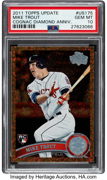 2011 Topps Update MIKE TROUT Rookie Card (#US175) PSA 10