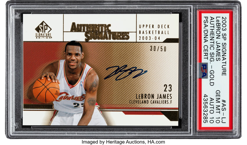 2003-04 Upper Deck SP Signature LeBron James Authentic Signatures