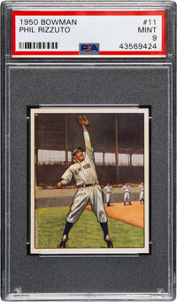 Sold at Auction: 1955 Bowman Phil Rizzuto #10 HOF