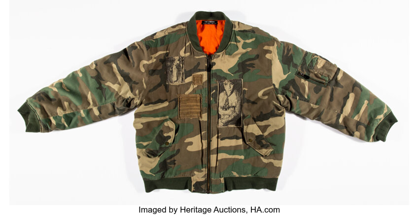 Raf Simons Belgian b. 1968 Riot Riot Riot 2001. Camo bomber Lot 66091 Heritage Auctions