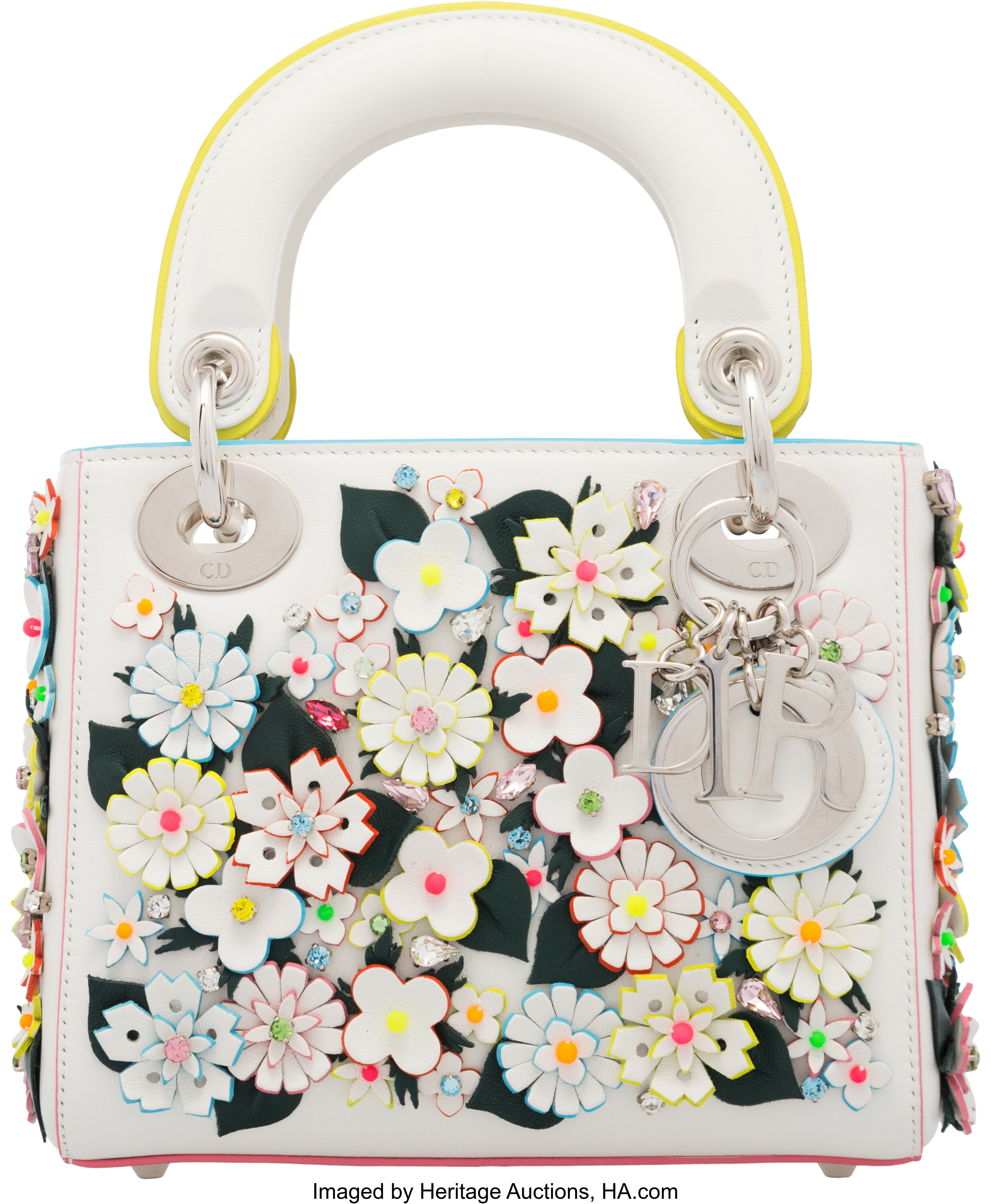 Lady dior hotsell flower bag