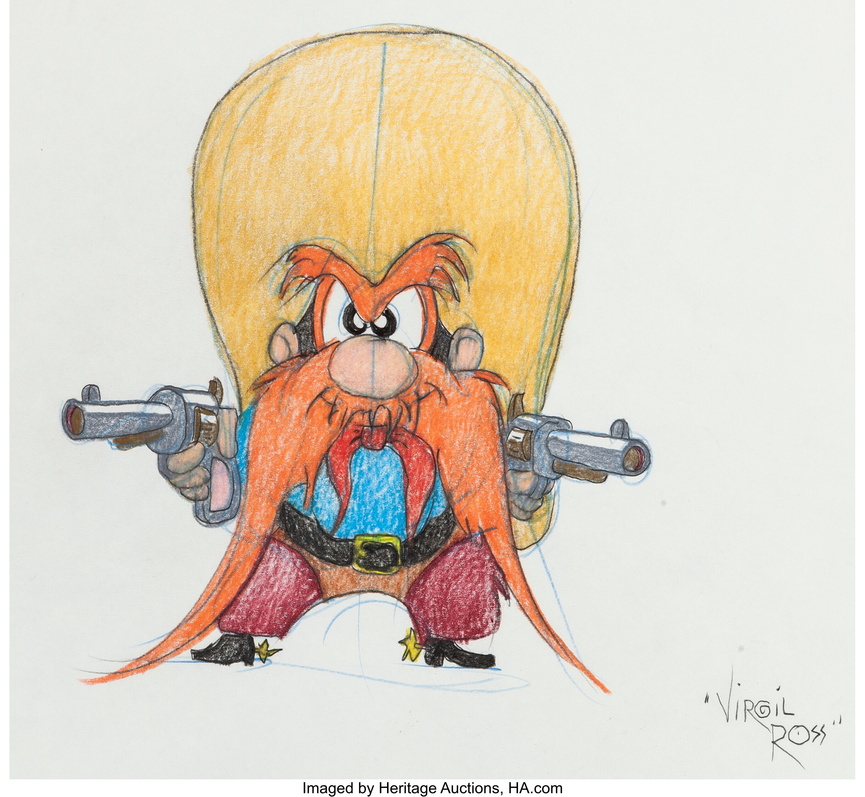 1990s Speedy Gonzales Drawing by Virgil Ross - ID