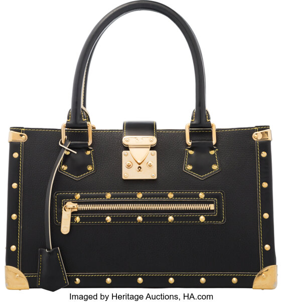 Sold at Auction: Louis Vuitton, LOUIS VUITTON Black Suhali Le