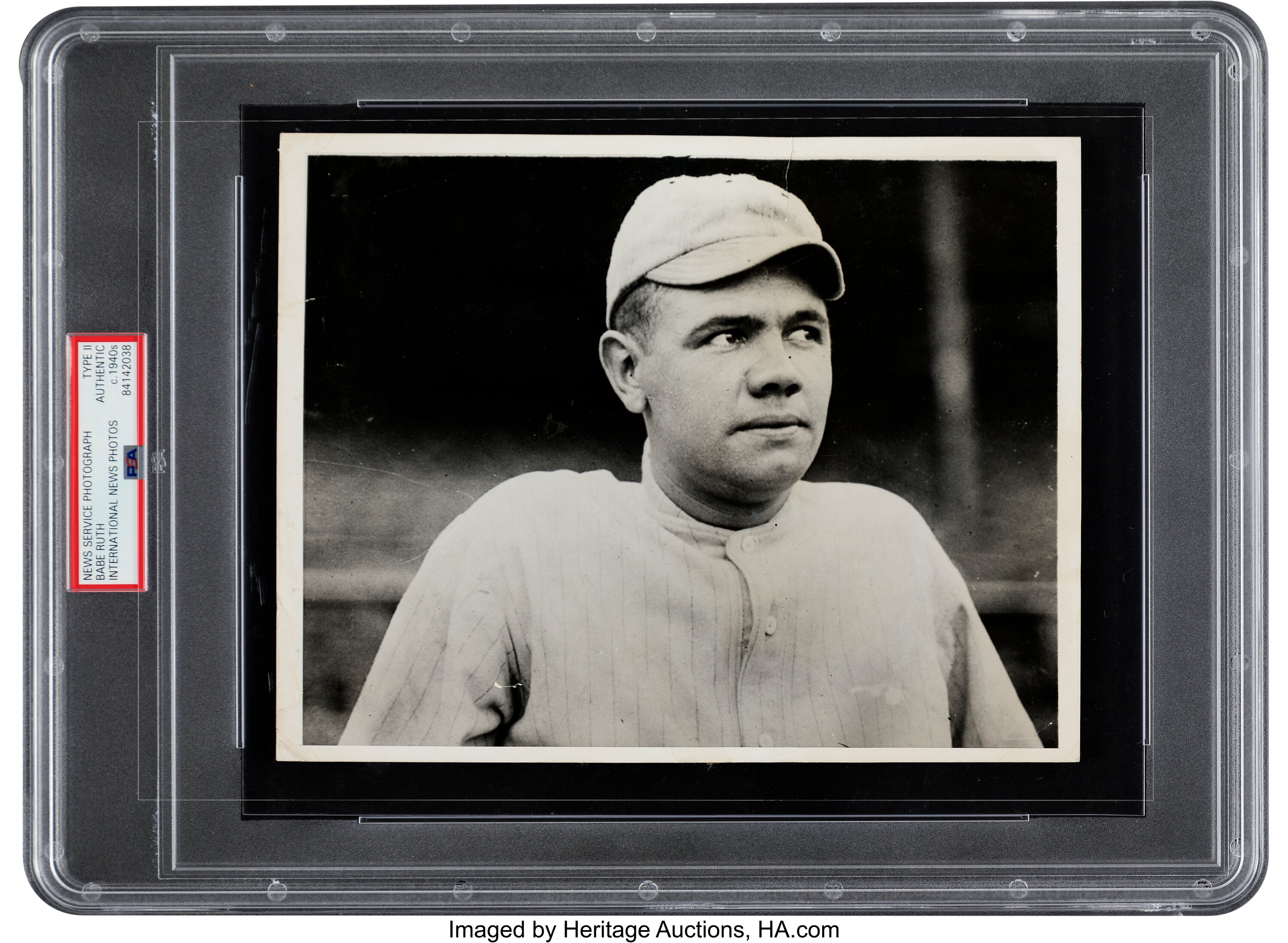 Circa 1919 Babe Ruth Original News Photograph, PSA/DNA Type 1., Lot  #51005