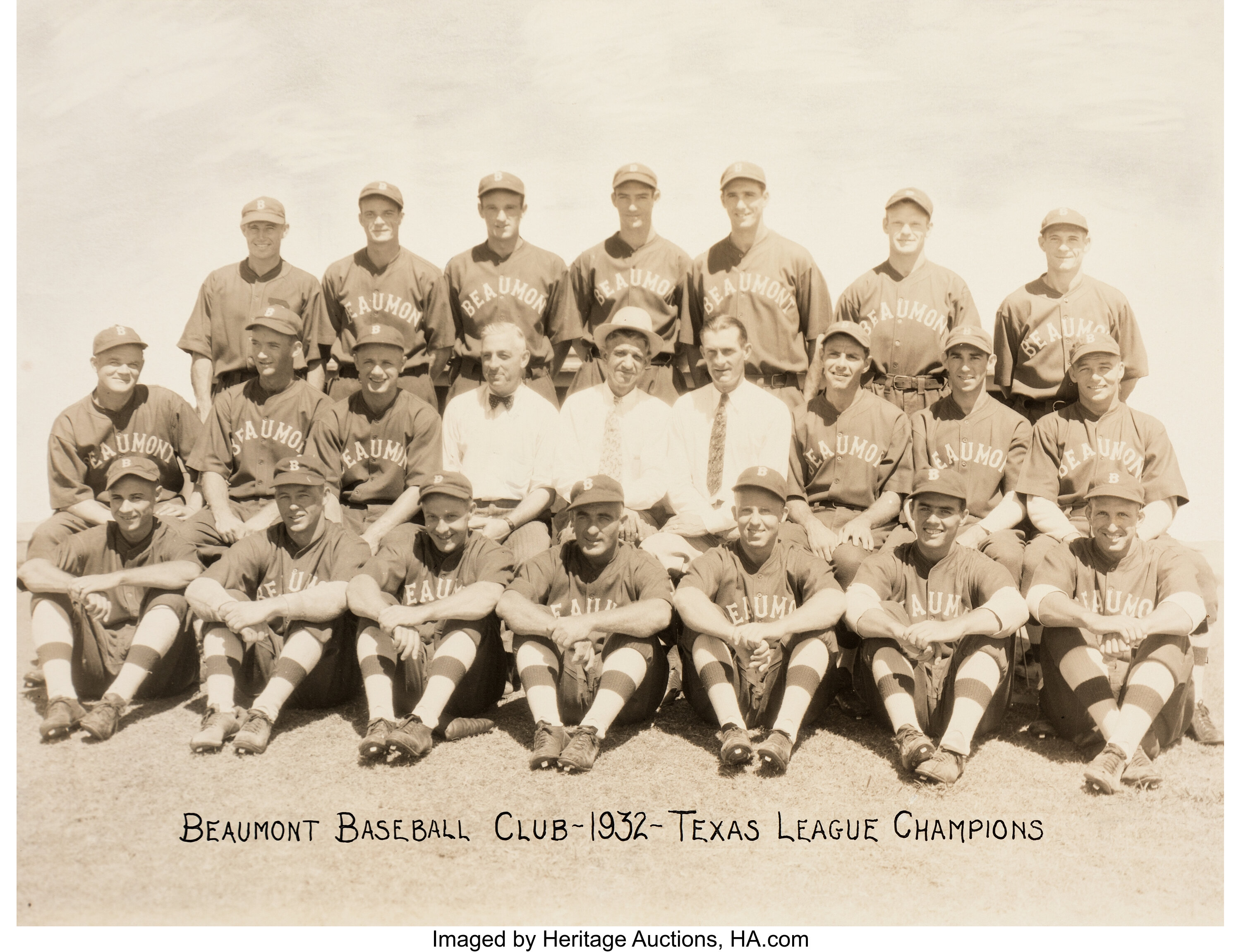 1932 Hank Greenberg Beaumont Exporters Texas League Champions