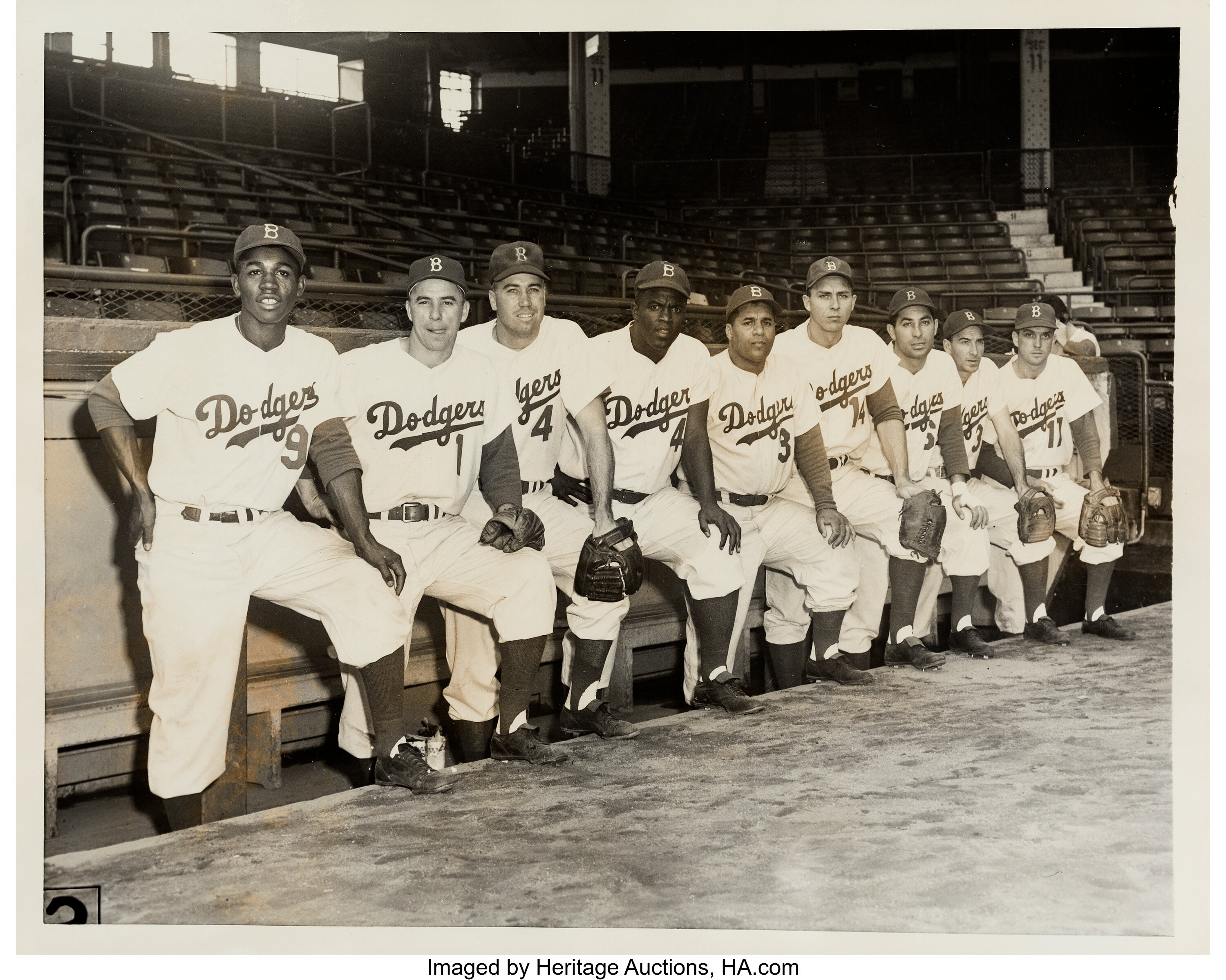  1953 BROOKLYN DODGERS TEAM PHOTO