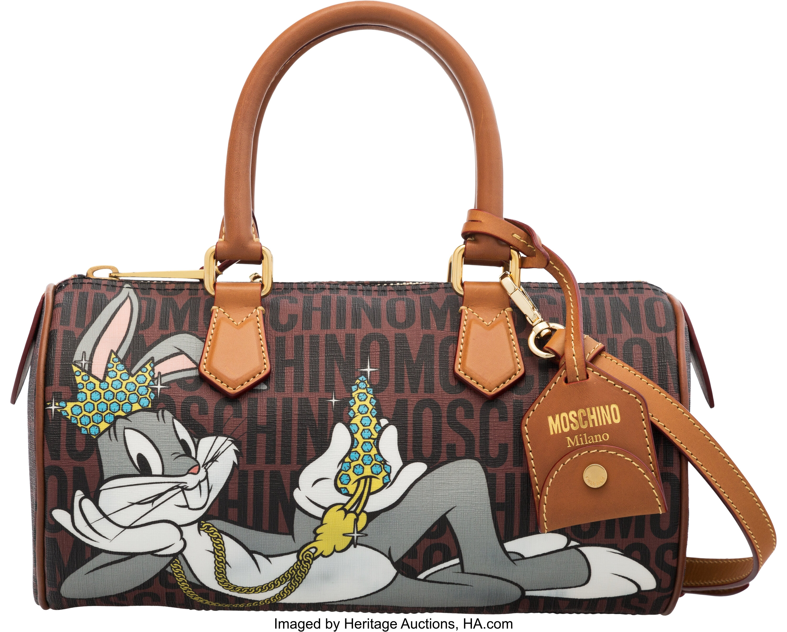 Moschino Bugs Bunny Printed Zipped Tote Bag - ShopStyle