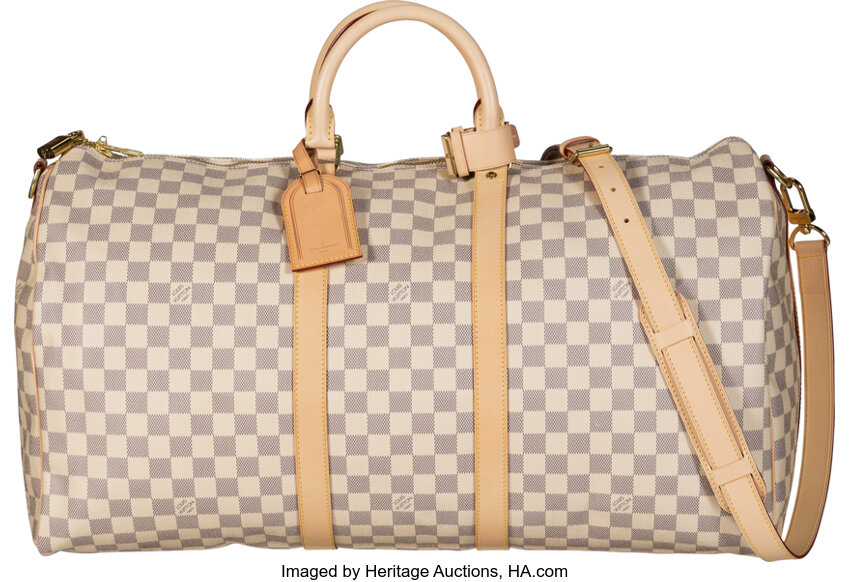 Lot - Louis Vuitton Keepall Bandouliere 55 Damier