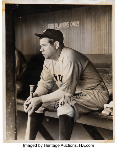 1930's Babe Ruth Single Signed Baseball--Autograph Graded PSA/DNA, Lot  #82109