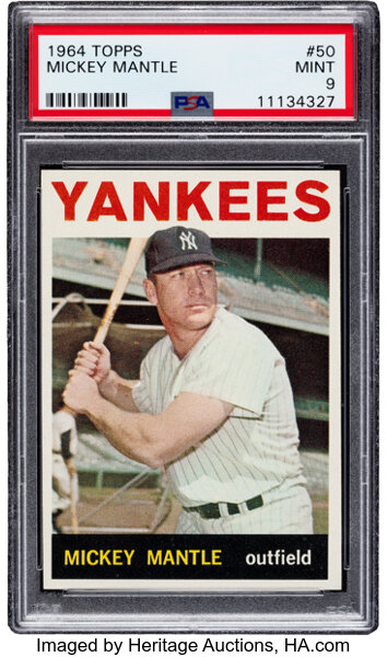 Sold at Auction: 1964 Topps Mickey Mantle and Roger Maris