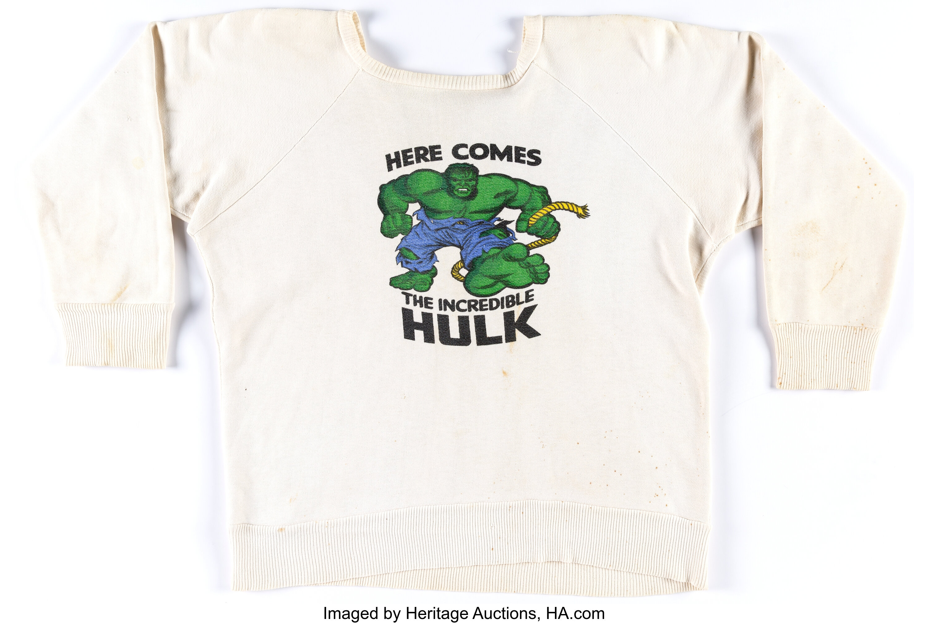 Vintage Incredible Hulk Sweatshirt (Marvel, 1966).... Memorabilia | Lot  #19834 | Heritage Auctions