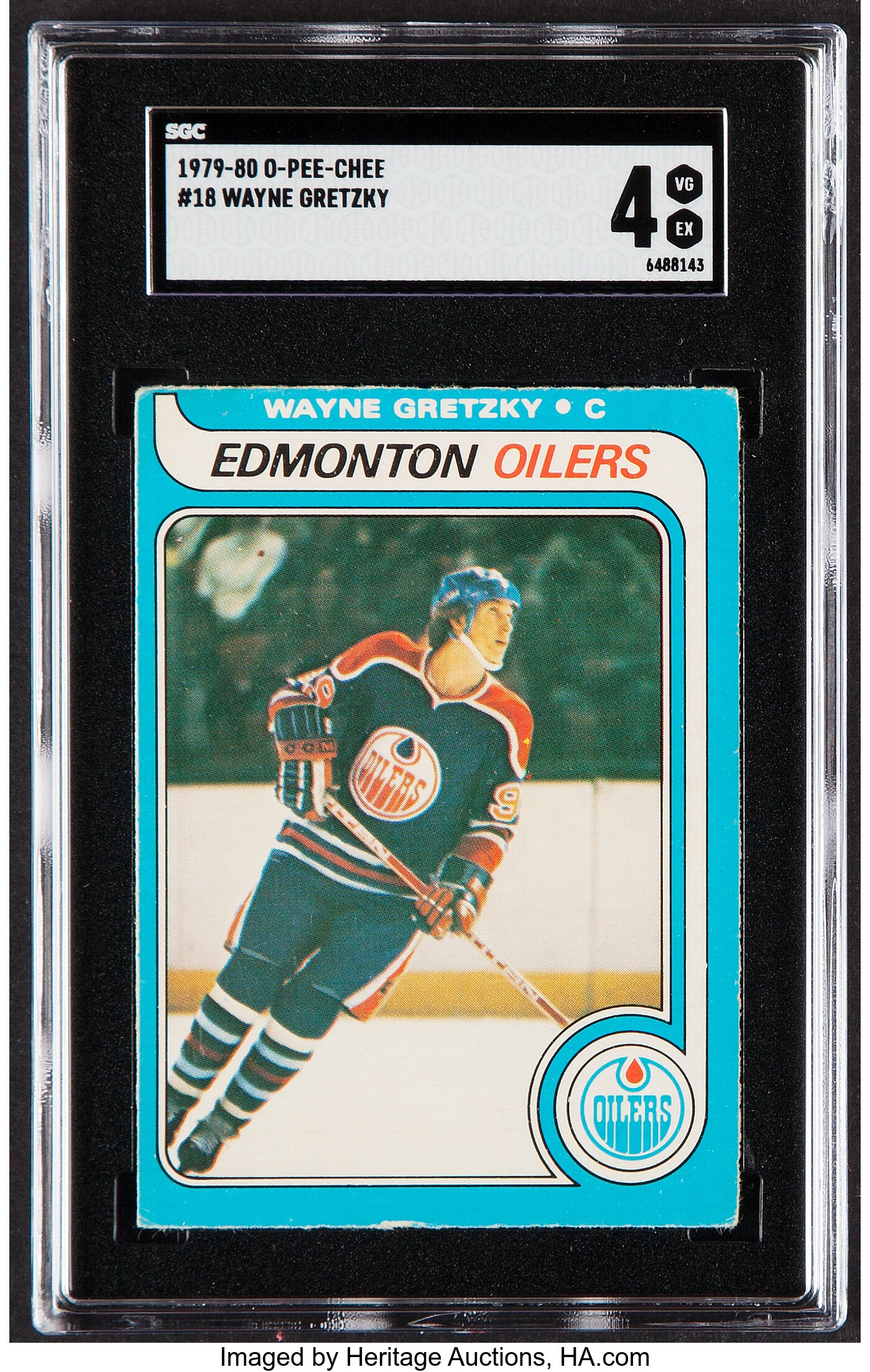 1979 O-Pee-Chee Wayne Gretzky Rookie #18 PSA VG-EX 4. Hockey