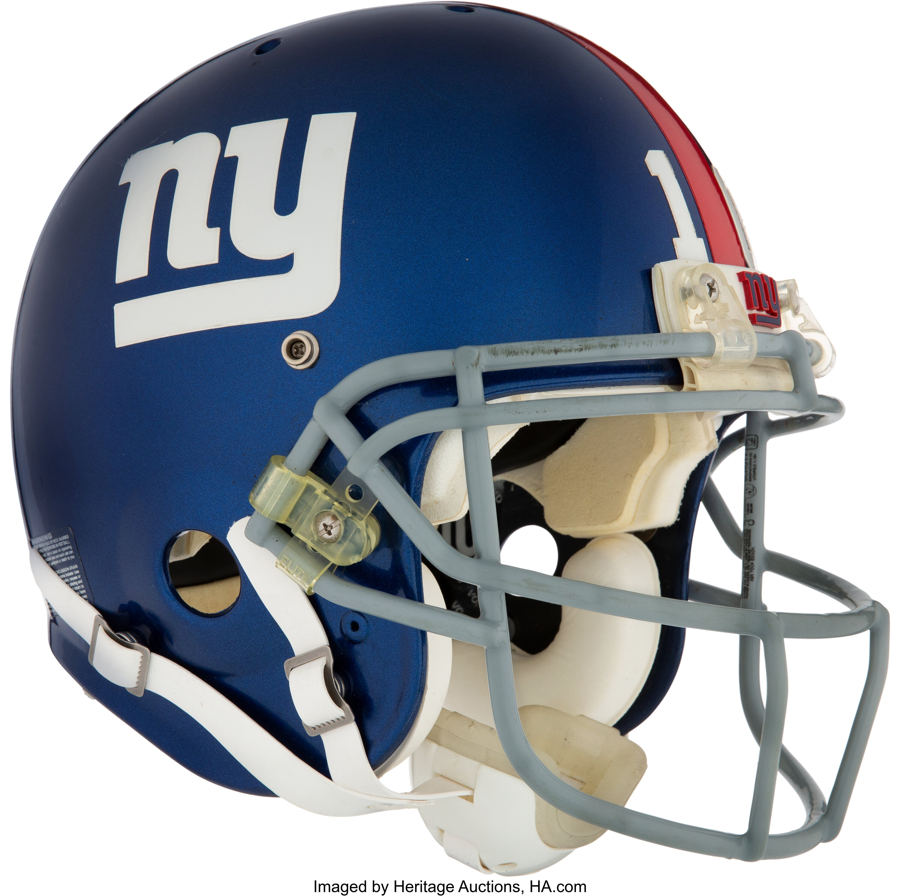 New York Giants QB Eli Manning Super Bowl 42 helmet up for grabs