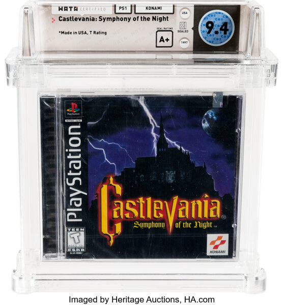 Castlevania Symphony Of The Night Ps1 Konami 1997 Wata 9 4 A Lot Heritage Auctions