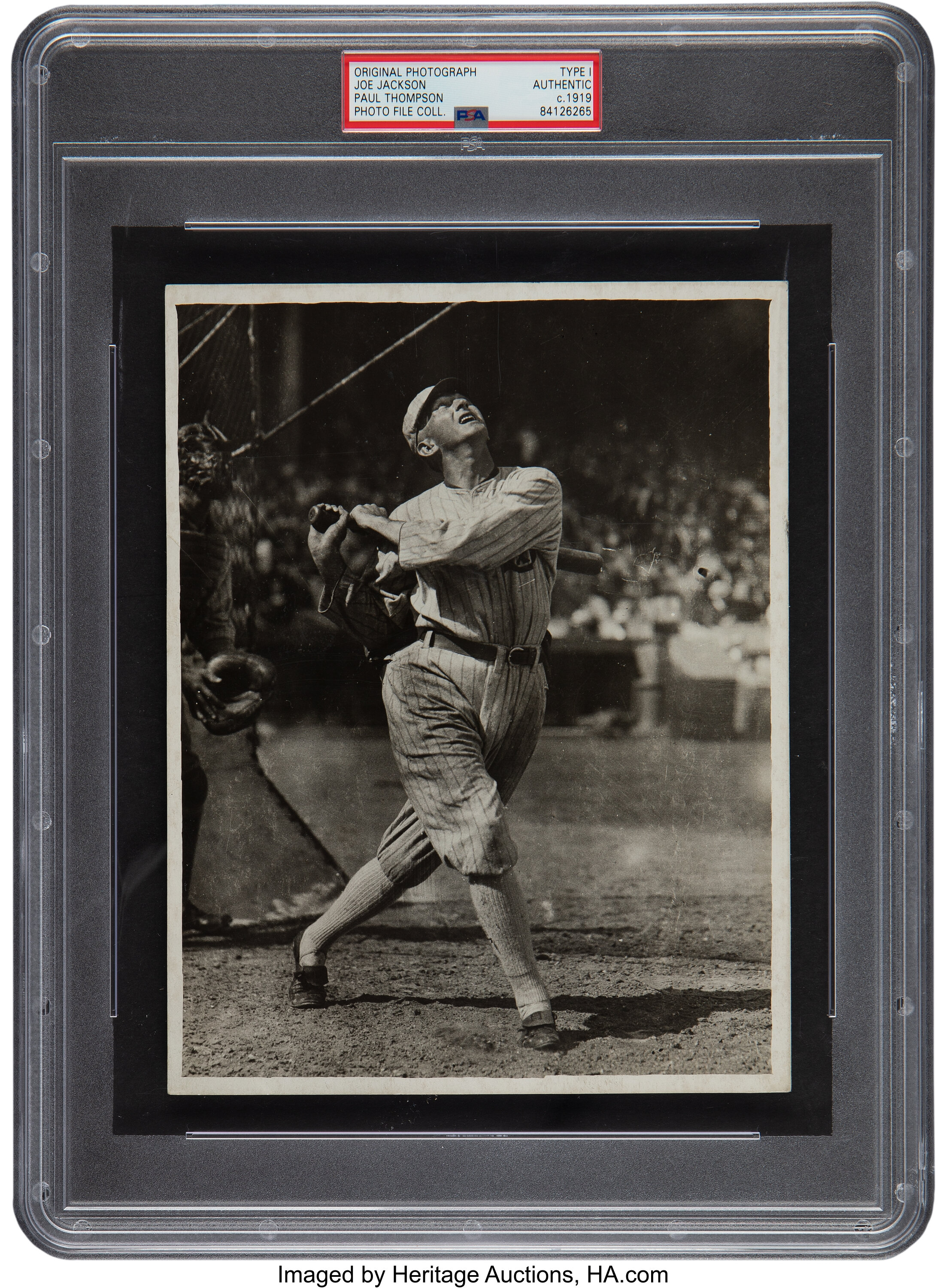 Lot Detail - Exceptional 1919 Shoeless Joe Jackson Type I Photo PSA