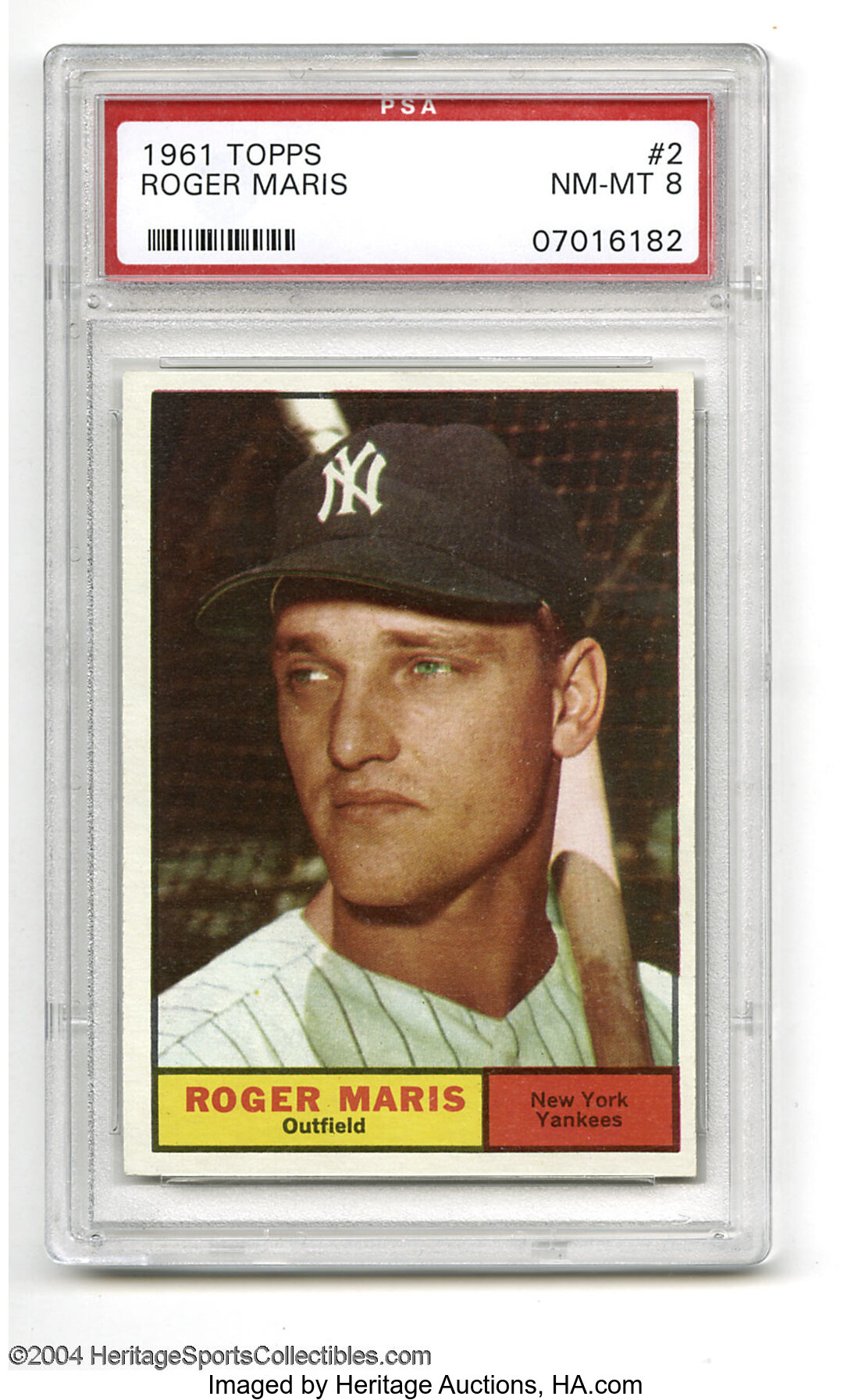 1961 Topps Roger Maris #2 PSA NM-MT 8.... Baseball Cards Singles | Lot  #12035 | Heritage Auctions