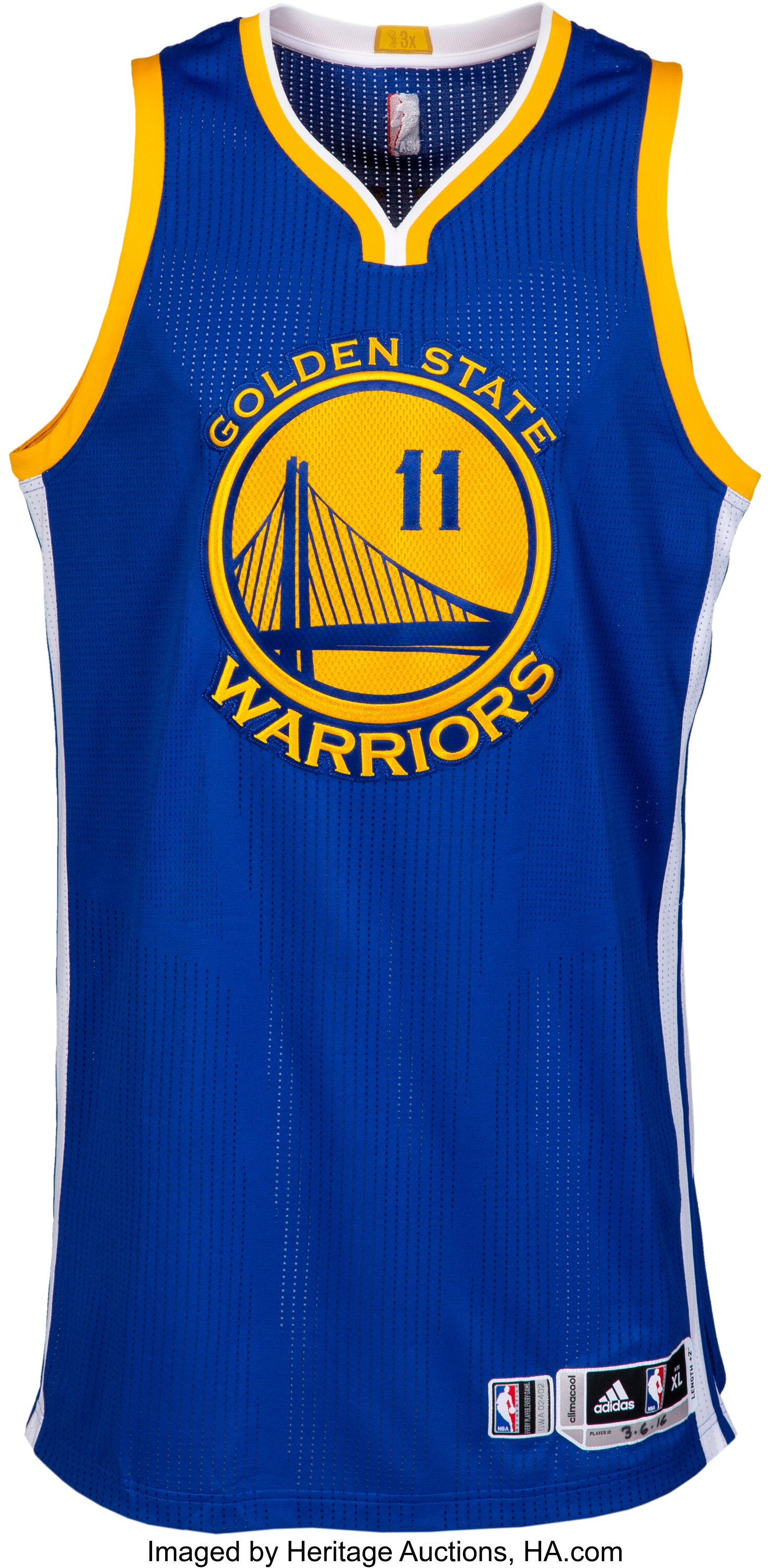 Klay Thompson - Golden State Warriors - Game-Worn City Edition