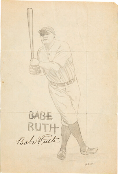 Babe Ruth drawing