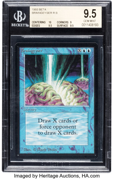 Magic: The Gathering Braingeyser Beta Edition BGS 9.5 (Wizards of