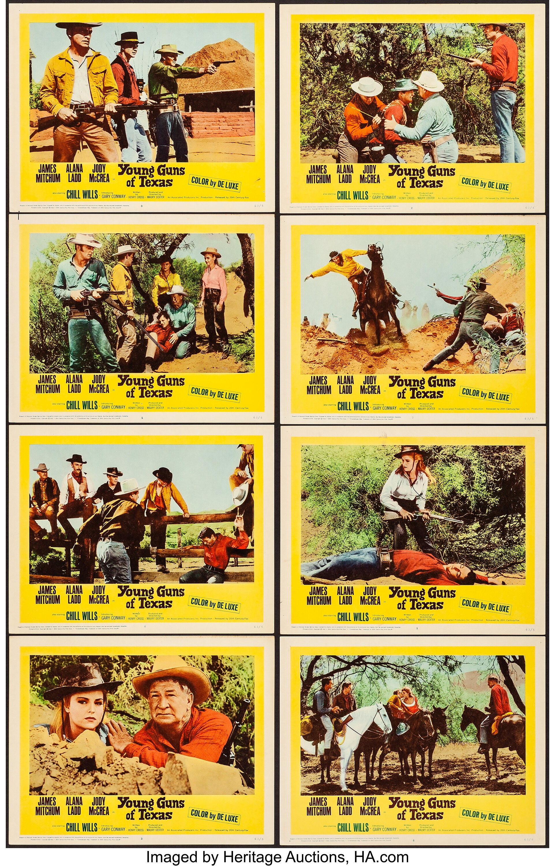 Young Guns Of Texas Other Lot th Century Fox 1963 Very Lot Heritage Auctions