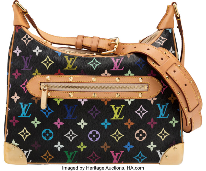 Louis Vuitton Louis Vuitton Boulogne Black Multicolor Monogram Canvas