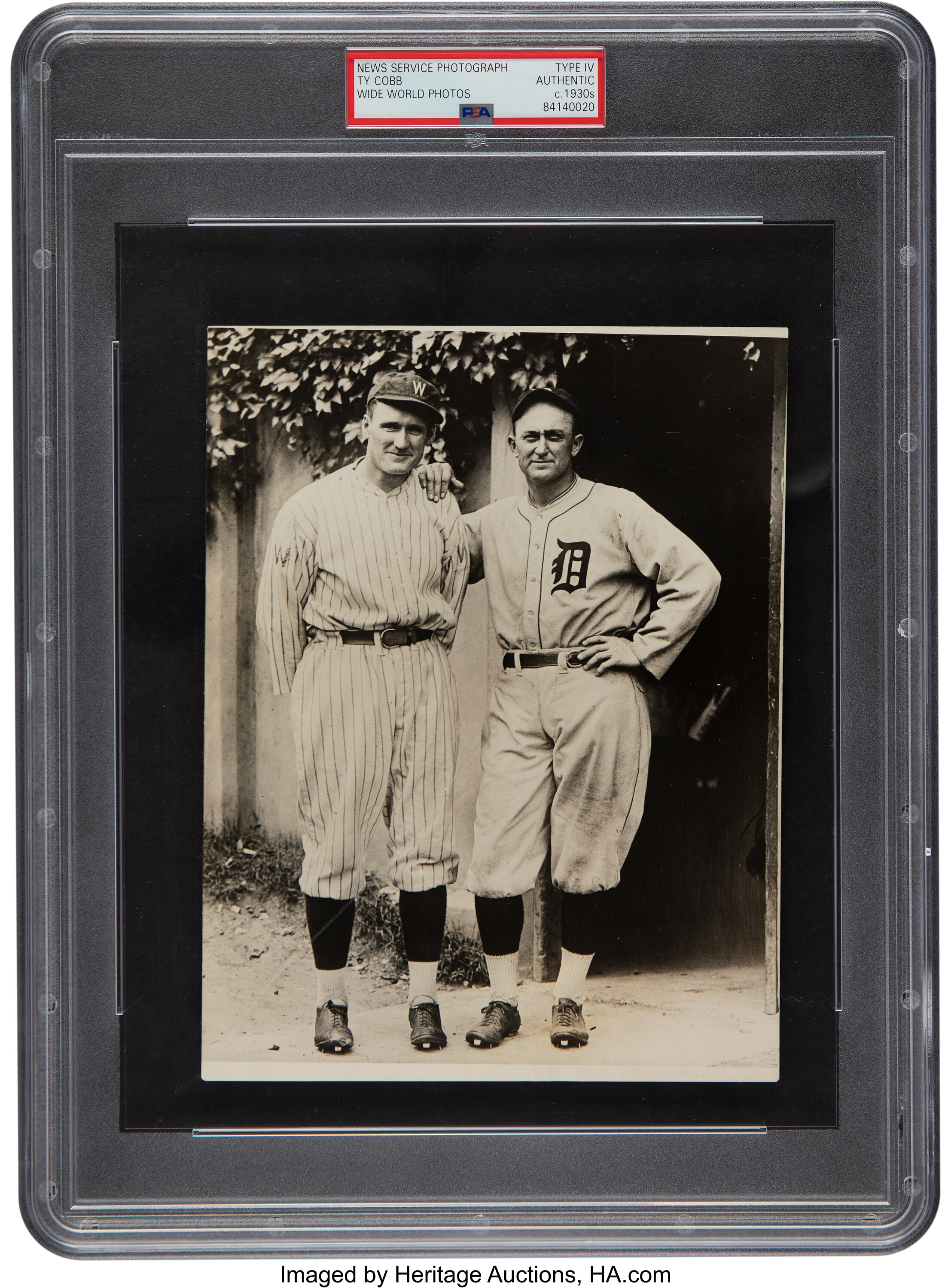 Walter Johnson And Ty Cobb Canvas Print