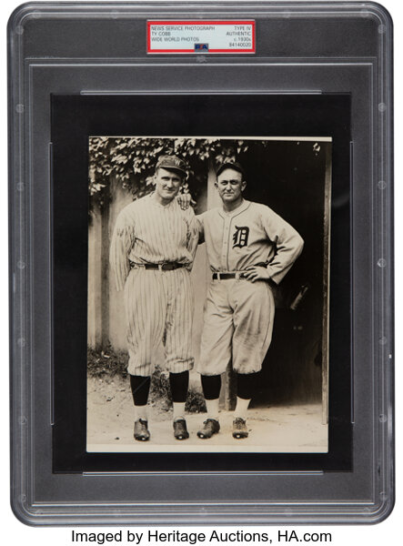 Walter Johnson And Ty Cobb Canvas Print