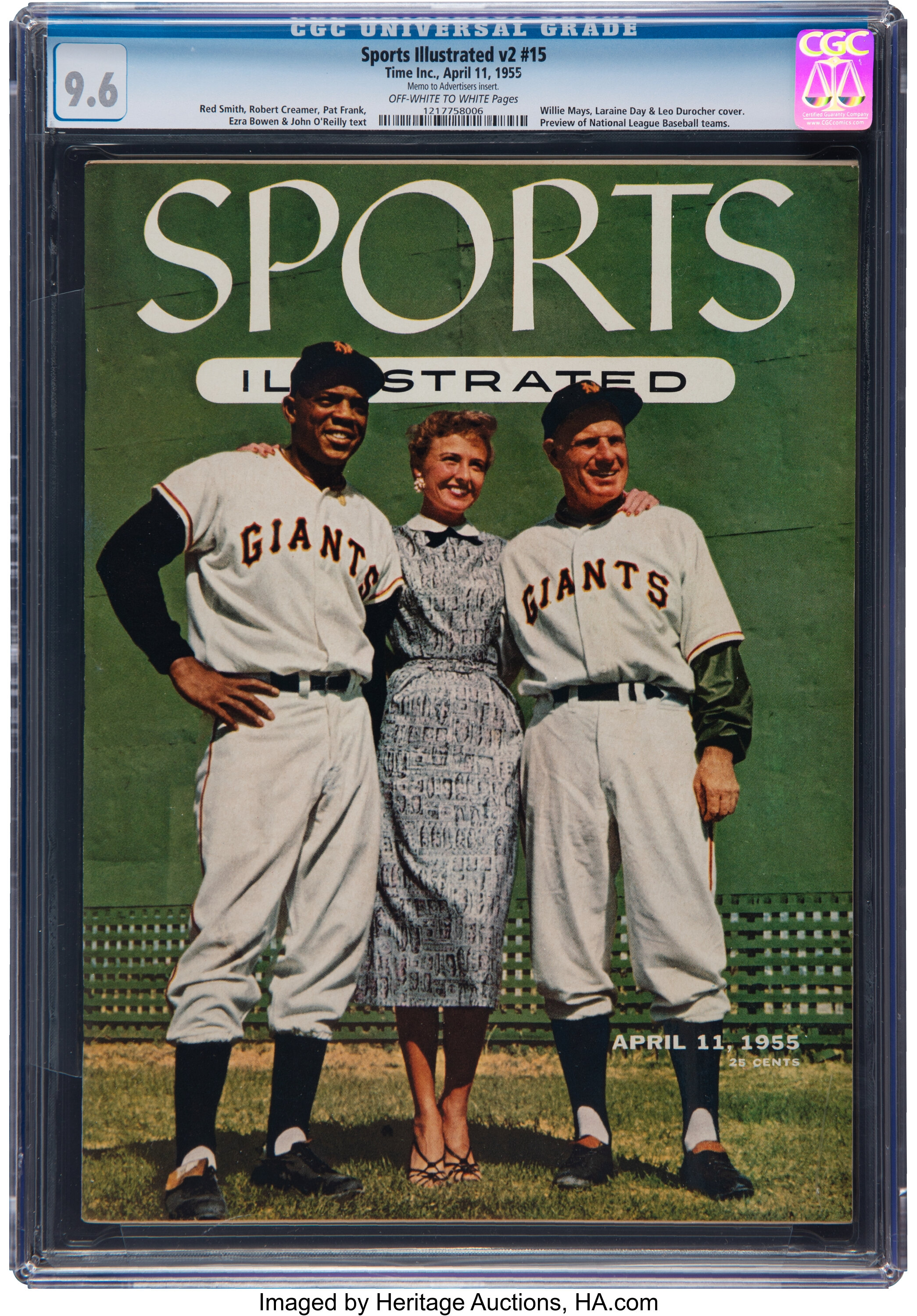 New York Giants Willie Mays, Loraine Day Durocher And Sports