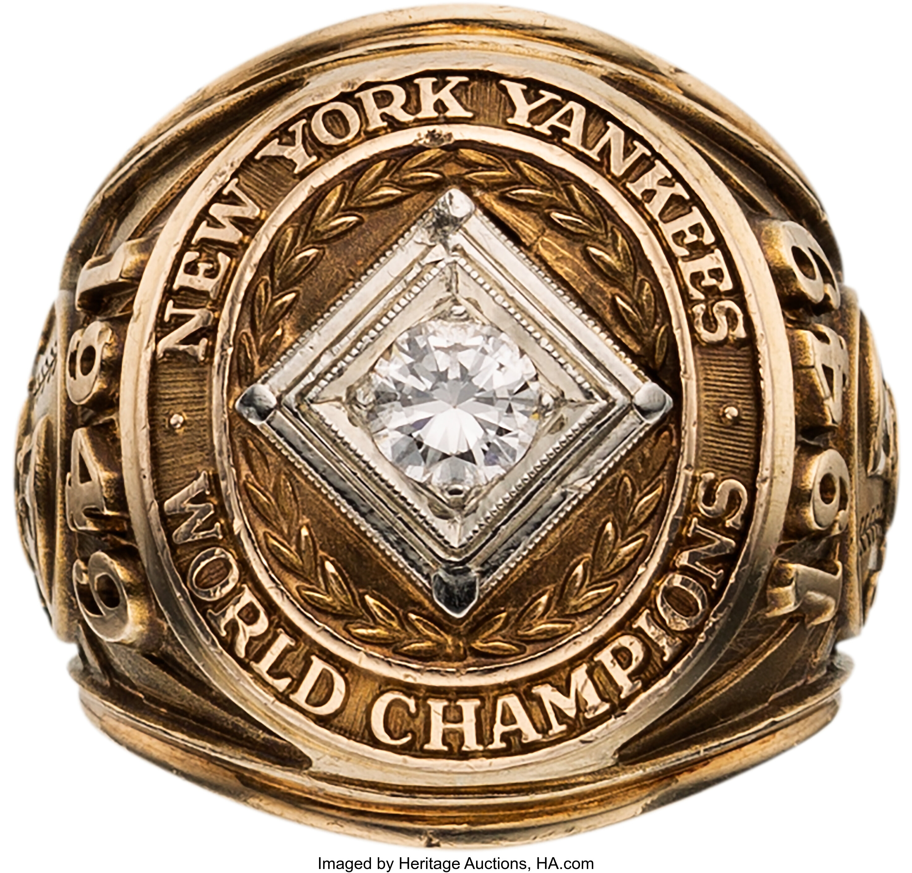 1956 New York Yankees World Series Championship Ring Presented to, Lot  #81289